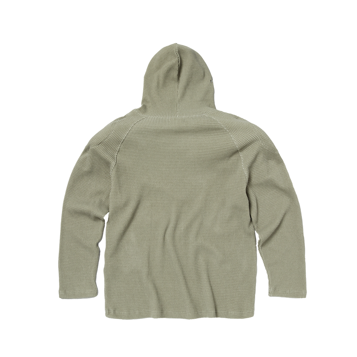 BULK SHOULDER WAFFLE HOODIE - BEIGE