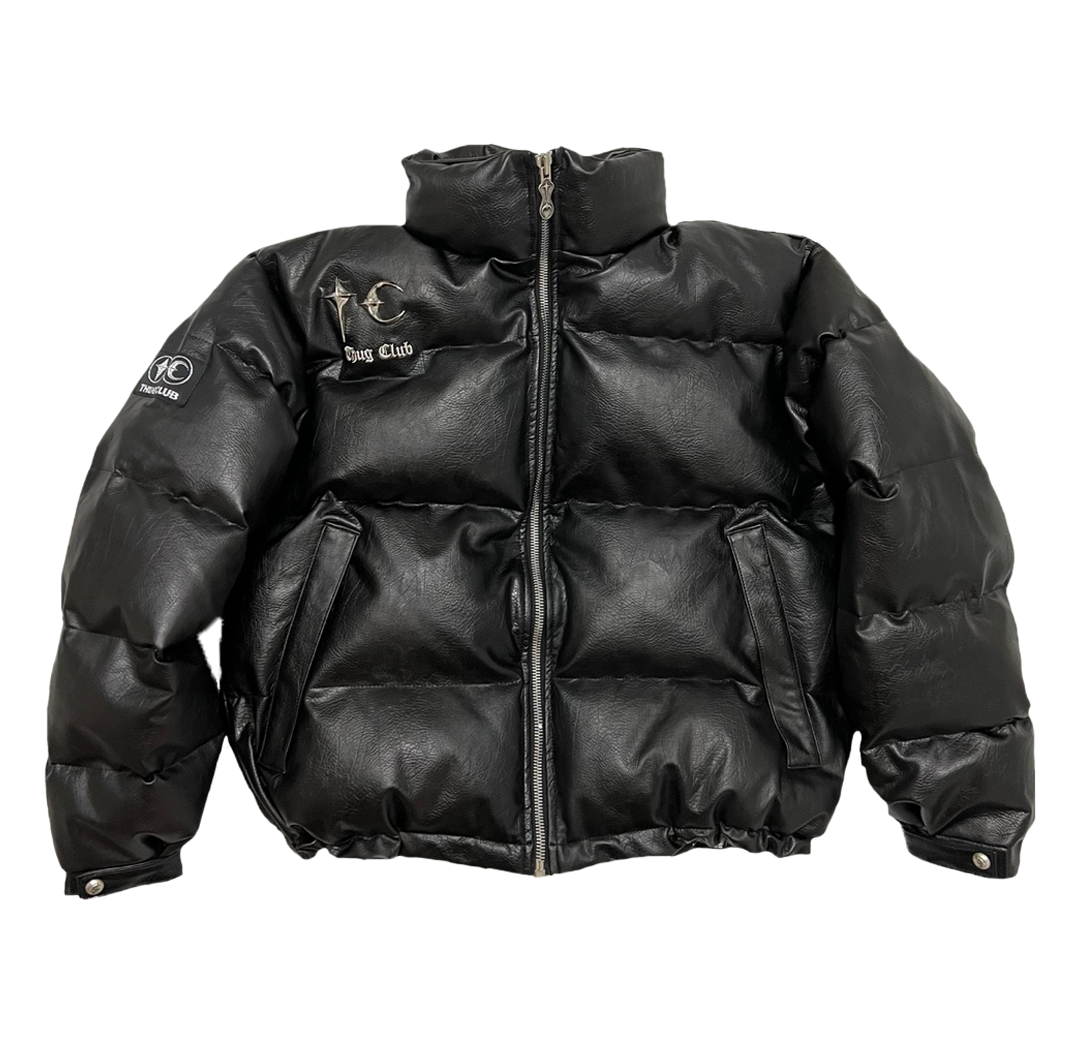 TC Leather Puffer Jacket