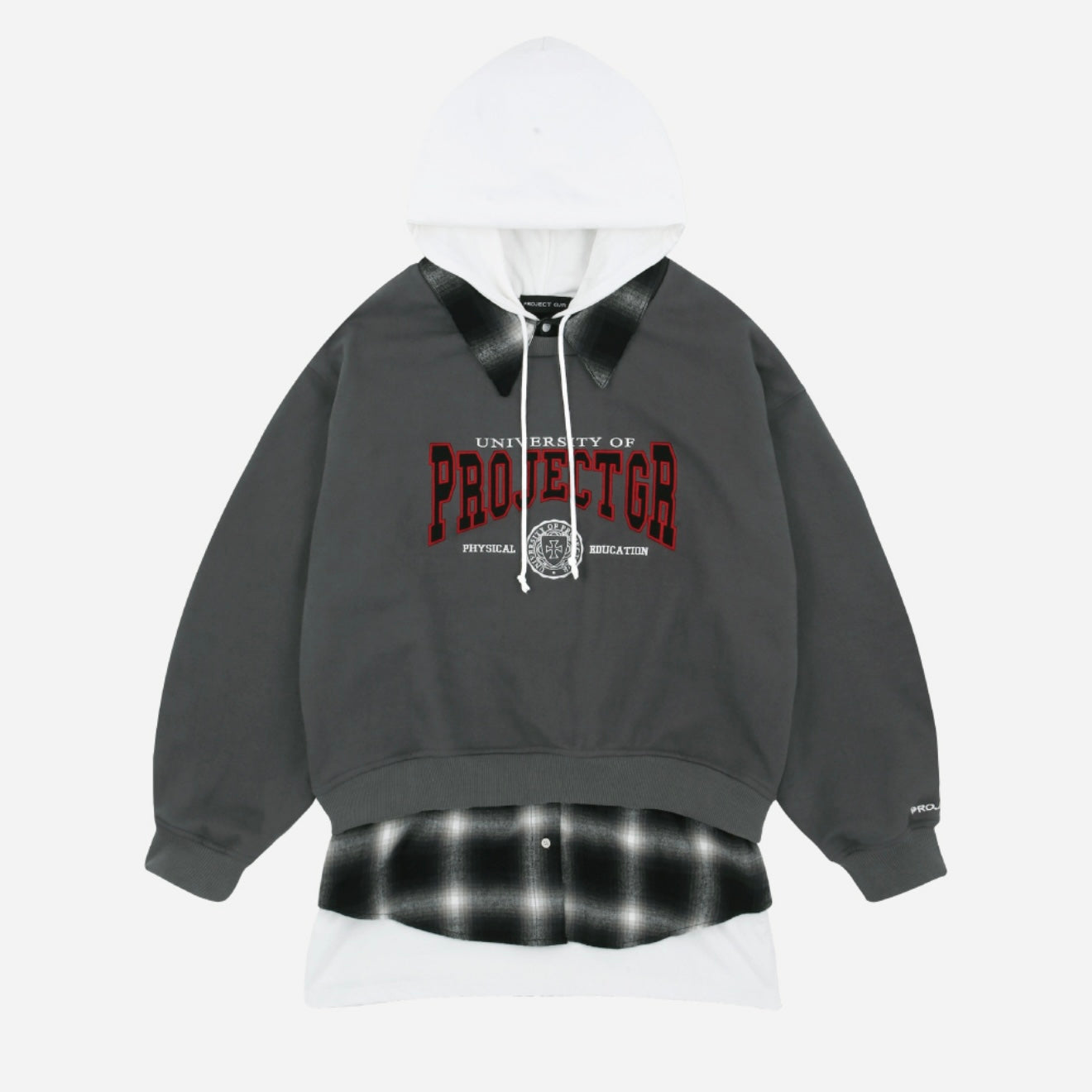 Project G/R 3 Layered Sweatshirt Charcoal