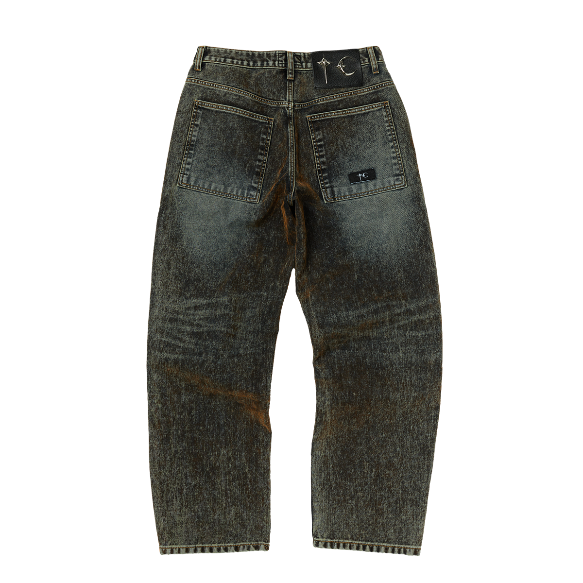 IRON FADED DENIM PANTS