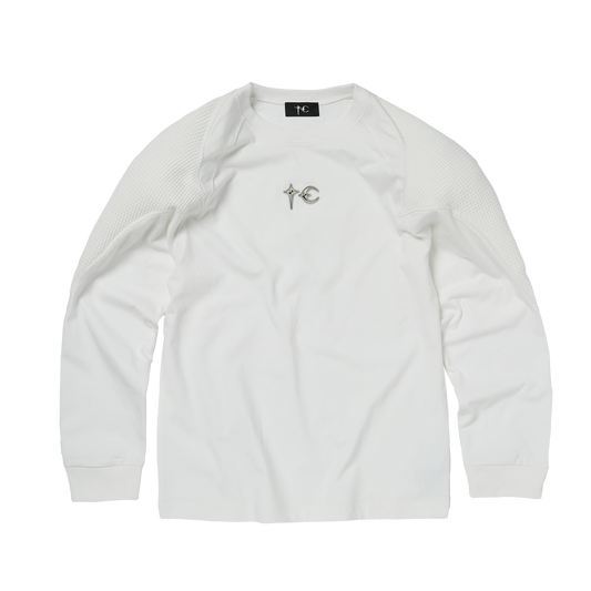 T-PADDED LONG SLEEVE - WHITE