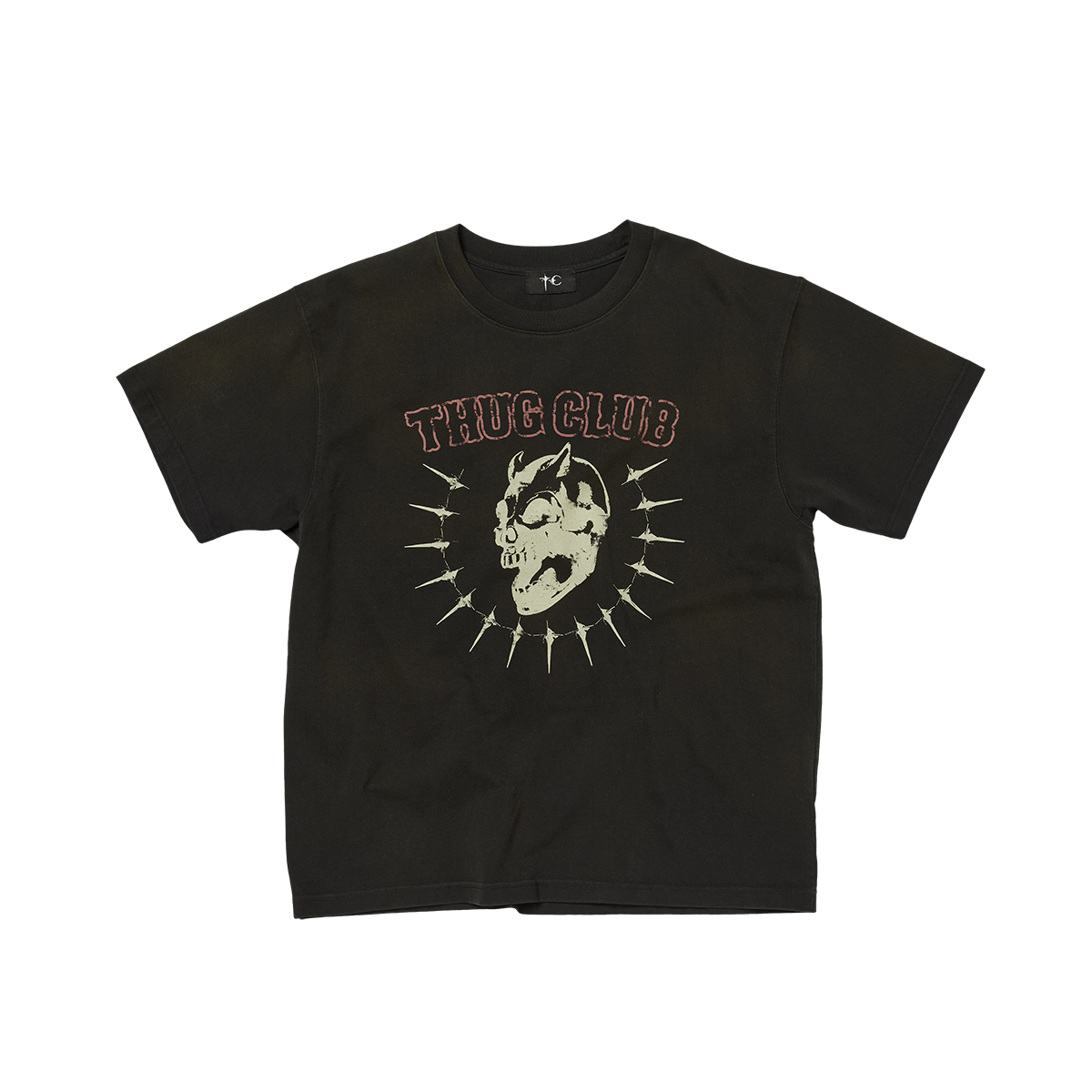 VINTAGE RIDING SKULL T-SHIRT - BLACK