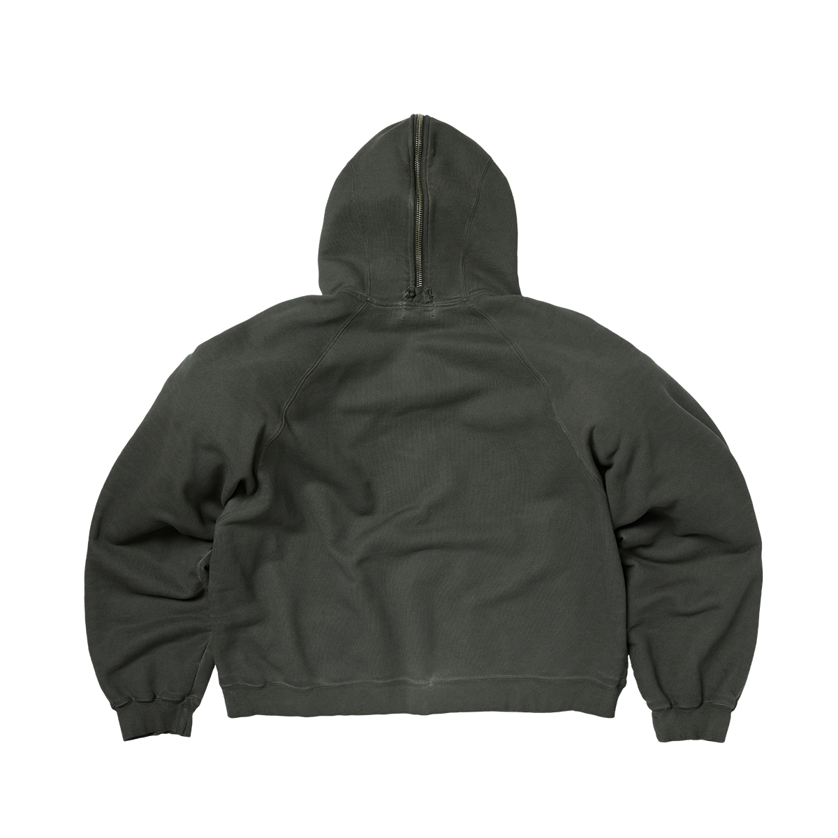 BULK SHOULDER GLADIATOR ZIP-UP HOODIE - Charcoal