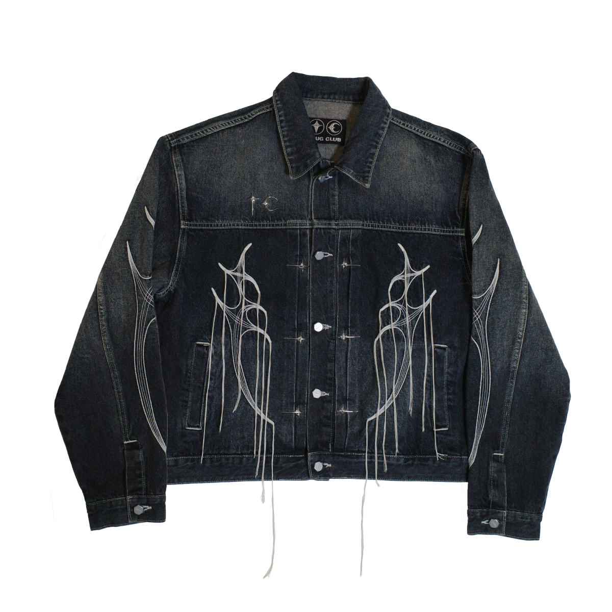 Tribal Tree Denim Jacket