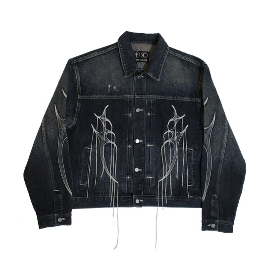 Tribal Tree Denim Jacket