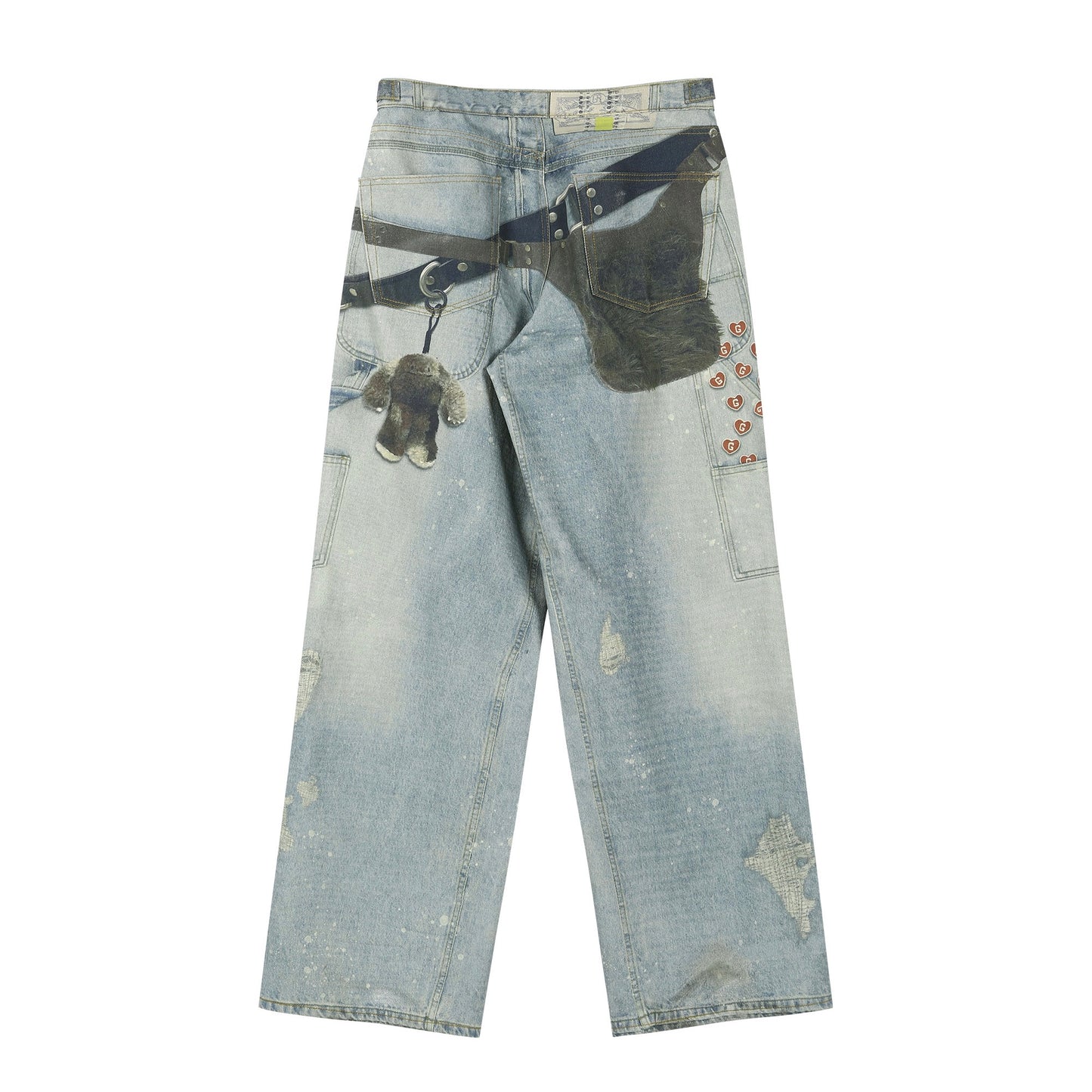 KEY CHAIN ILLUSION DENIM PANTS