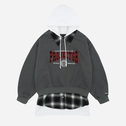 Project G/R 3 Layered Sweatshirt Charcoal