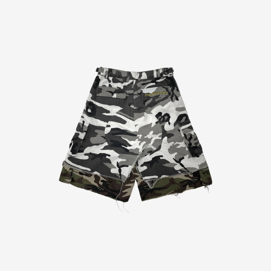 Layered Skirt Camo Cargo Shorts Multi Camo