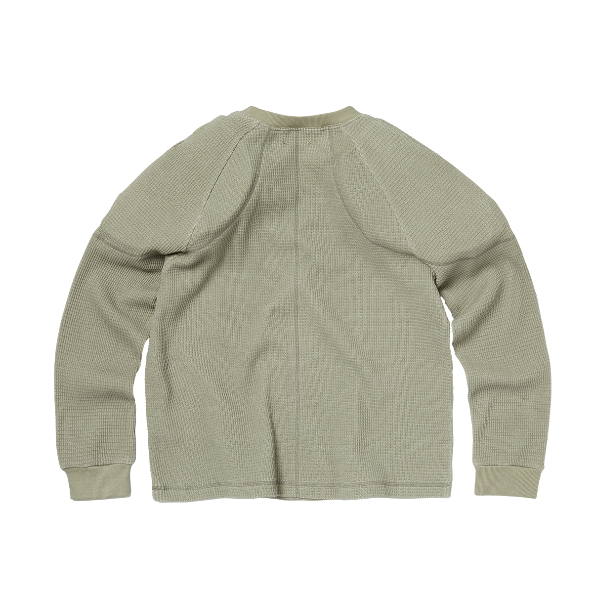 BULK SHOULDER WAFFLE LONG SLEEVE - BEIGE
