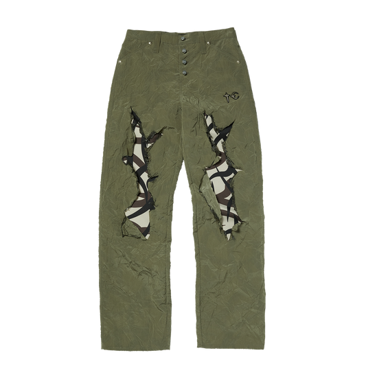 BURNT TRIBAL CAMO PANTS - CAMO